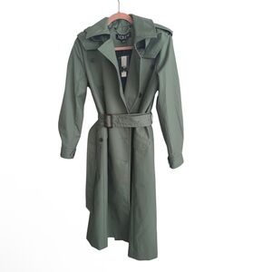J. Crew Green Trench Coat